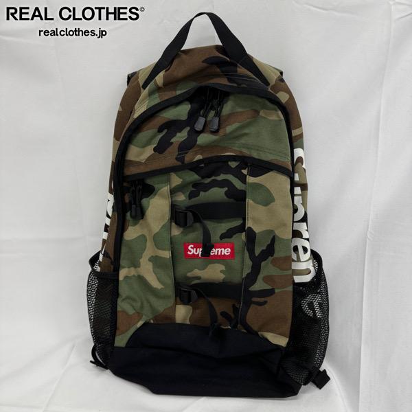 【中古】Supreme/シュプリーム【14SS】BackPack/うしろ側容器に並べる/背嚢/間鴨フラ柄