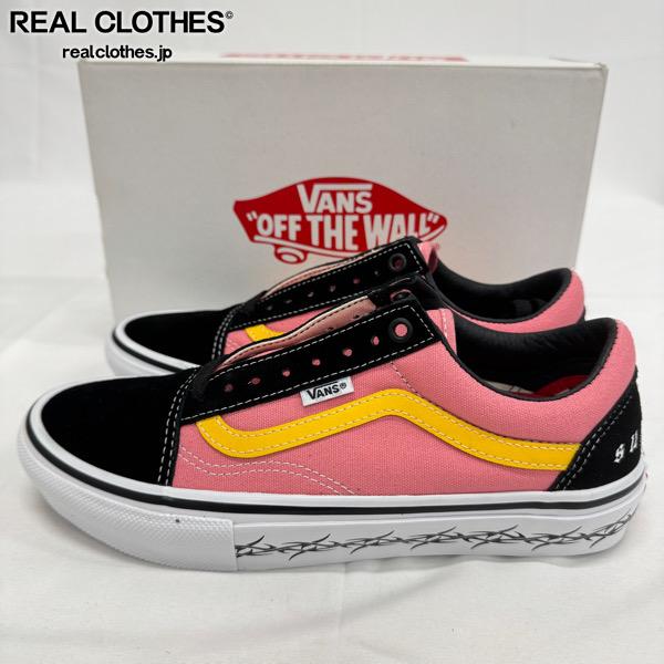 【中古】Supreme×VANS/シュプリーム×バンズ【21AW】Old Skool/年寄りの学校 サクラ色 VN0A5KRXB9P/26