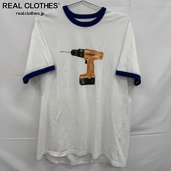 【中古】Supreme/シュプリーム【19SS】Drill Ringer Tee ドリルリンガー 半袖Tシャツ/XL｜リアルクローズ店