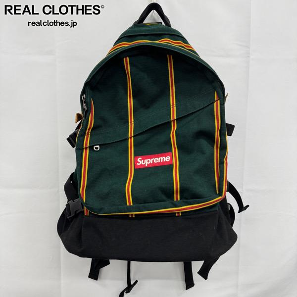 【中古】Supreme/シュプリーム【09AW】Sunbrela back pack/サンブレラ バックパック/リュックサック/グリーン|リアルクローズ店