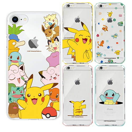 楽天市場 Cq Pokemon Clear Jelly ポケモン Iphone Galaxy ケース カバー スマホケース リアーナ