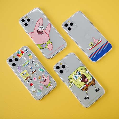 楽天市場 St Sponge Bob Clear Jelly スポンジ ボブ Iphone Galaxy カバー スマホケース リアーナ