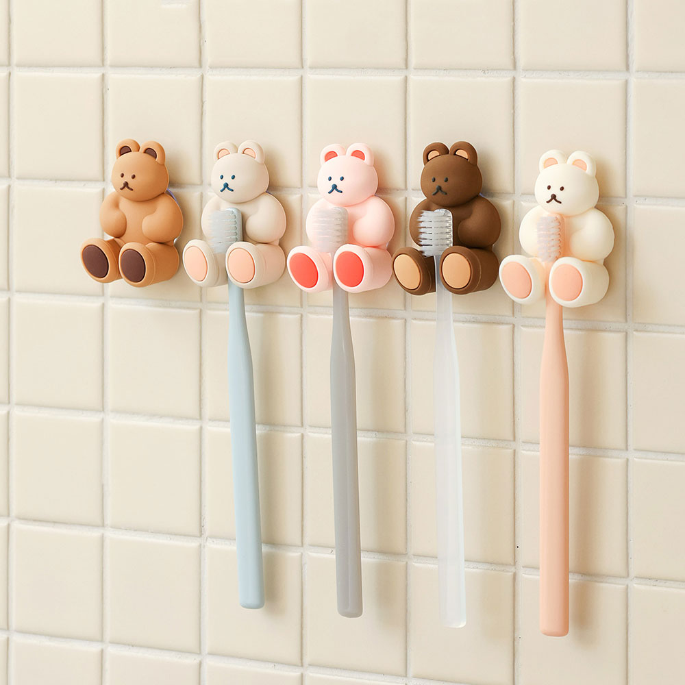 Ro Donatdonat Silicone Toothbrush Rack 歯ブラシ掛け 最安値に挑戦
