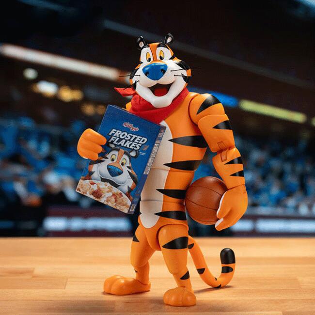 ケロッグ キャラ トニー・ザ・タイガー 行動 図形 JADA TOYS Kellogg’ｓ Frosted Flakes Tony the Tiger 6-Inch Action Figure 約 17糎 S25040 JADA TOYS AC