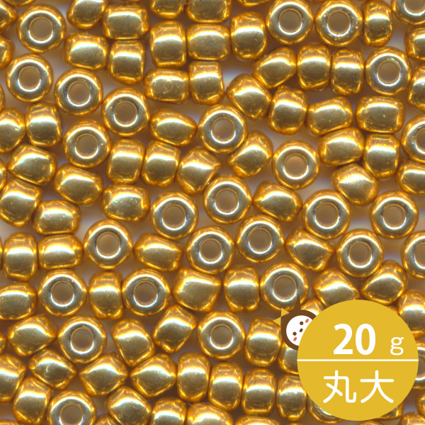 楽天市場】MIYUKI シードビーズ 丸小 11/0 約2mm #4202 ゴールド 