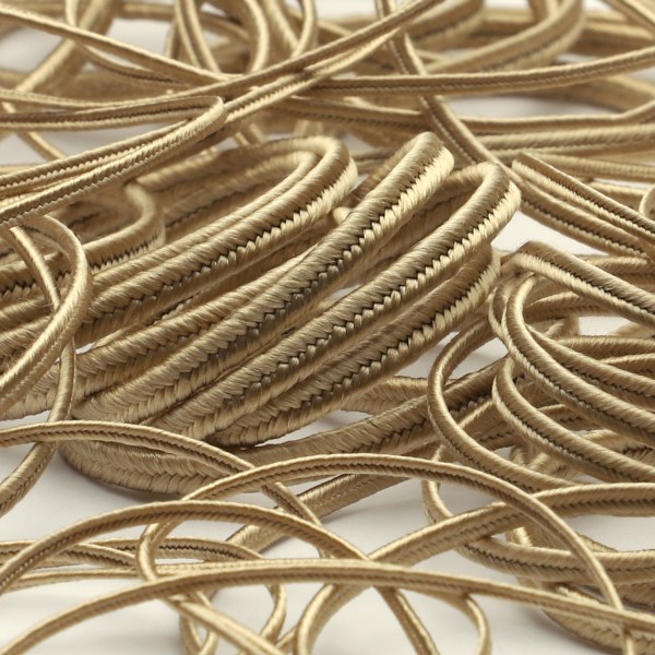 ソウタシエ コード 組み紐 絹地 粗々3mm ベージュ 9 14mボリューム 手芸 服飾 蛇腹 Fujiyama Ribbon Pars Com Br