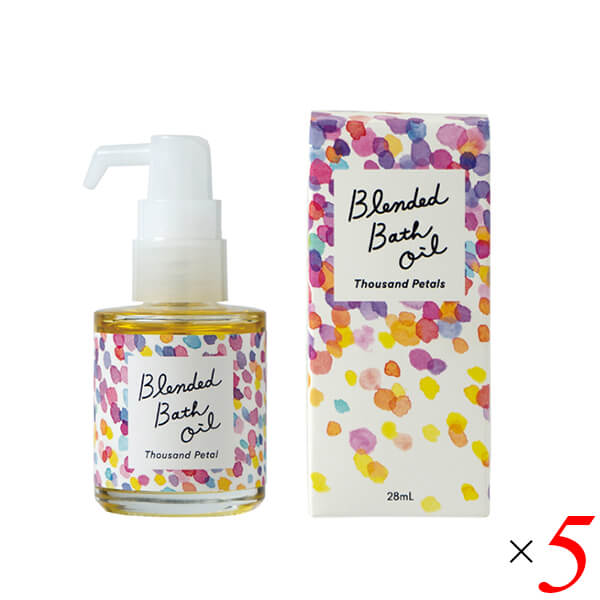 【マラソン限定！ポイント2倍！】生活の木 ブレンドバスオイル サウザンドペタル 28mL 5本セット 8,162円