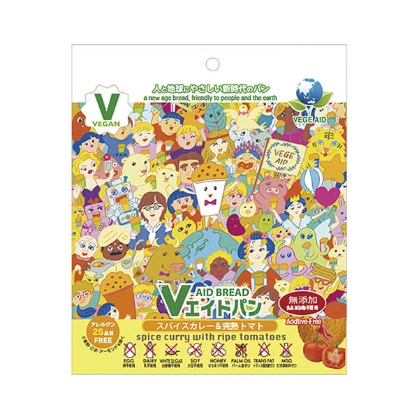 243円 最大66%OFFクーポン 最大18倍 非常食 パン 5年保存 東京ファインフーズ Ｖエイド保存パン スパイスカレー 完熟トマト 125g