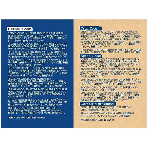 最大29倍 ハーブティー 5箱セット 種類のお茶 袋入り 34 4g オーガニック ギフト セット ゾネントア フルーツティー リラックス 紅茶 送料無料 チープ セット