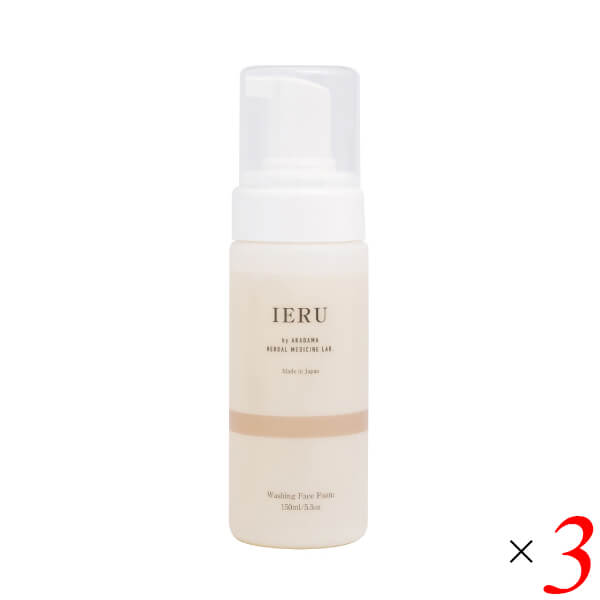 【4/18(土)限定！ポイント最大7倍！】イエル IERU ウォッシング フェイスフォーム 150ml 3本セット 洗顔 洗顔フォーム 泡 送料無料 7,821円