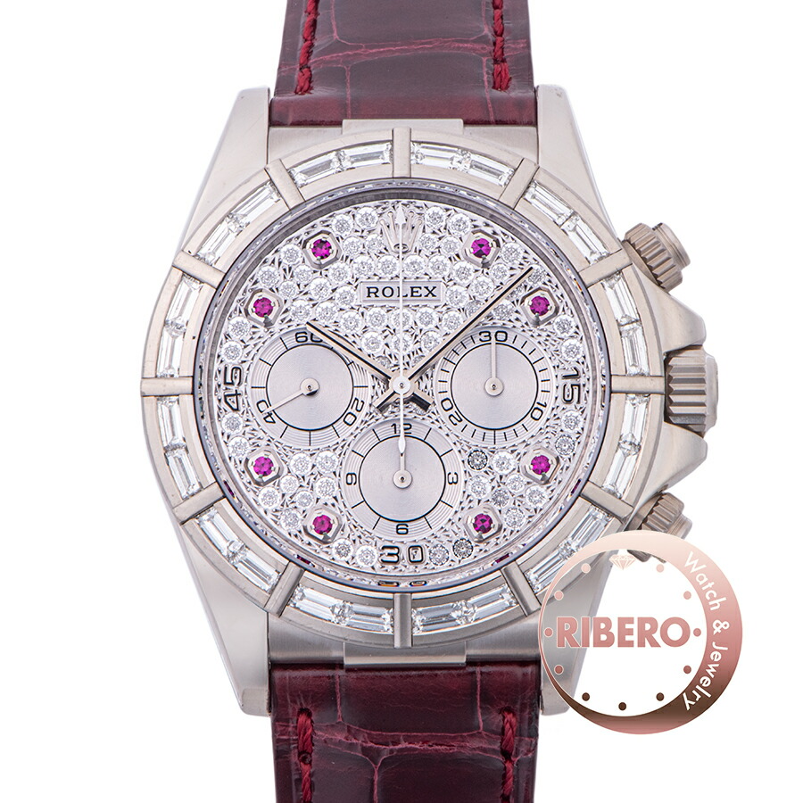 ROLEXロレックスデイトナ16589BRU番エルプリメロパヴェダイヤ【中古】
