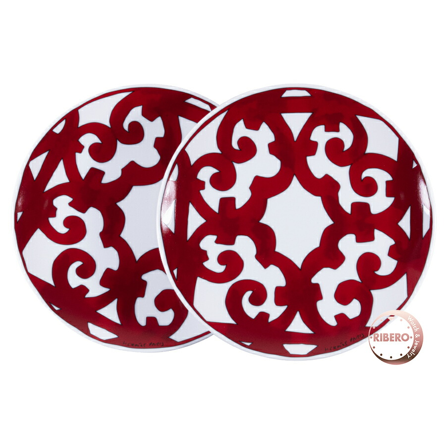 HERMES エルメス　ガダルキヴィール 17cm プレート 2枚SET 3241_1.jpg