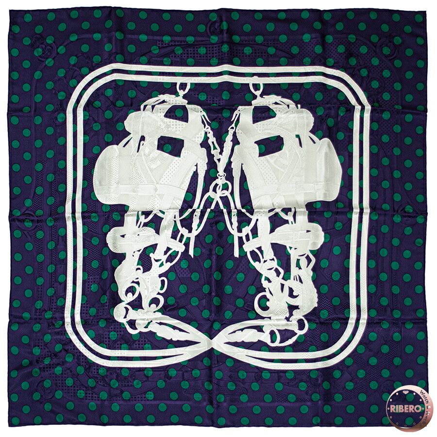 楽天市場】【新品】 エルメス スカーフ カレ60 ロボカバール ダブル