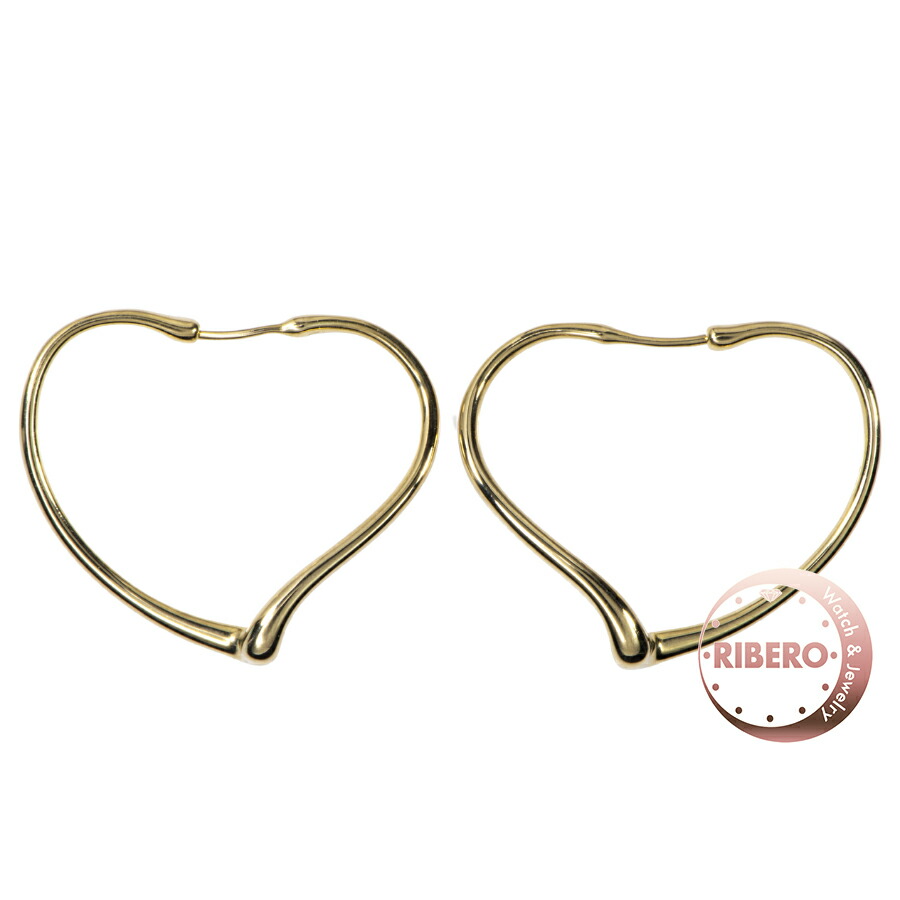 楽天市場】Tiffany&Co. ティファニーオープンハートフープピアス