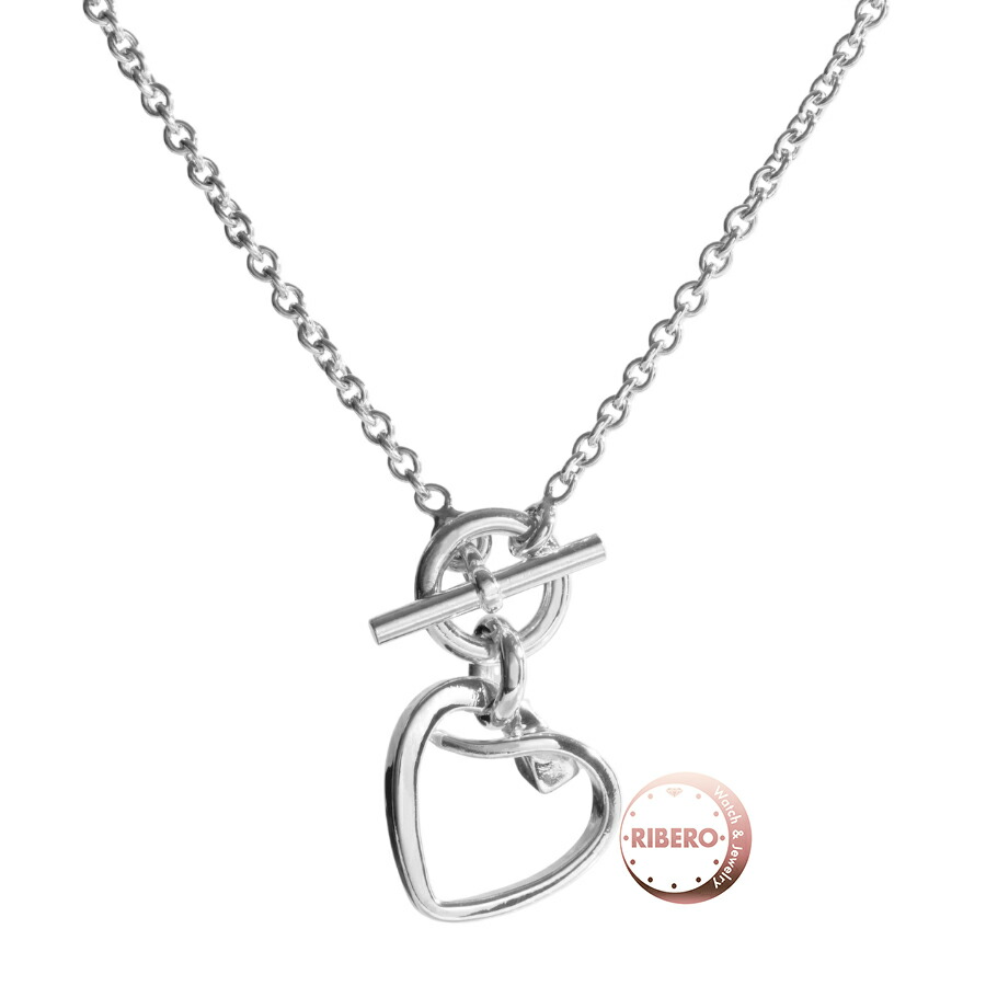 HERMES エルメス クルードフォルジュ ハート ネックレス ペンダント シルバー925 シルバー【中古】|RIBERO店