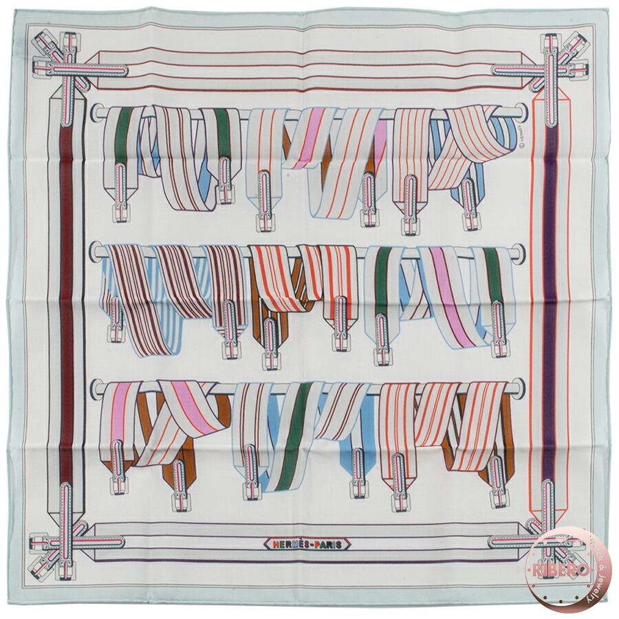 楽天市場】カレ90 ベルト SANGLES EN ZIGAZAG エルメス イエロー