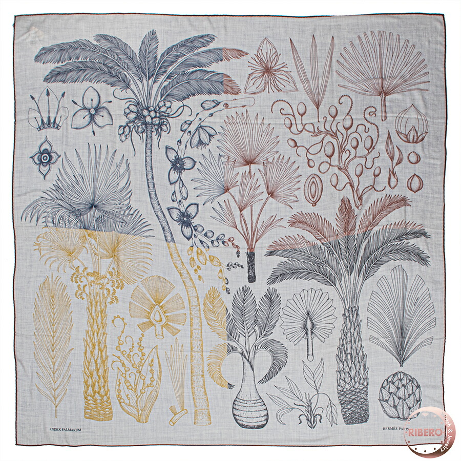 HERMES INDEX PALMARUM カレ ジェアン カシミヤ シルク 楽天市場】【エルメス】Hermes カレ90 カシミヤ スカーフ INDEX