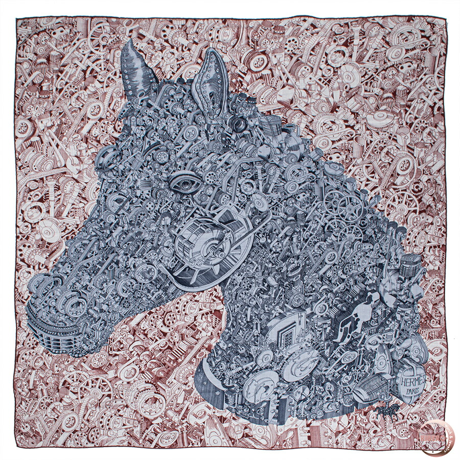 楽天市場】【美品】 エルメス ショール カレ ジェアン 140 自然回帰