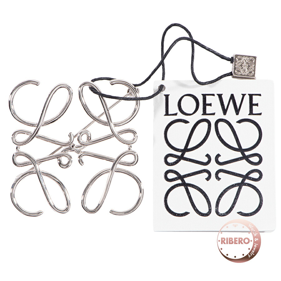 楽天市場】ロエベ LOEWE アナグラム ブローチ シルバー 11125020 0038