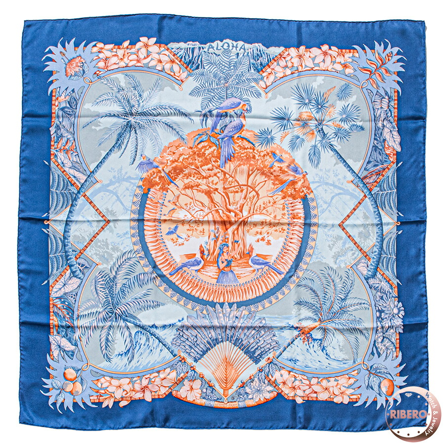 楽天市場】【中古】 エルメス HERMES スカーフ カレ90 シルク