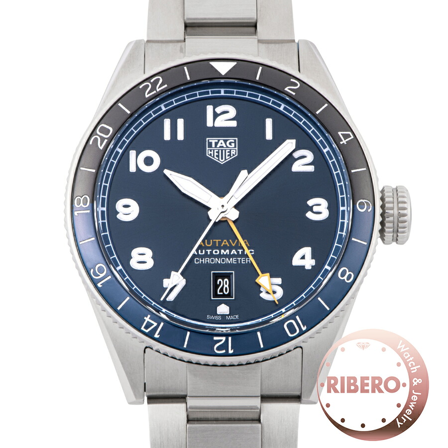 【新品】TAG HEUER タグホイヤー オータヴィア GMT WBE511A.BA0650 保証書2025年 60周年アニバーサリー【中古】