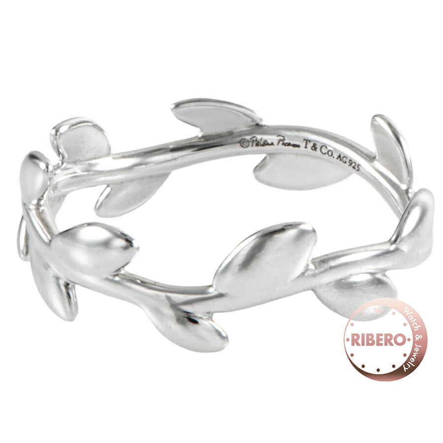 Tiffany / オリーブリーフ バンドリング 11.5号 シルバー925 楽天市場】Tiffany&Co. ティファニー 指輪オリーブの葉っぱ