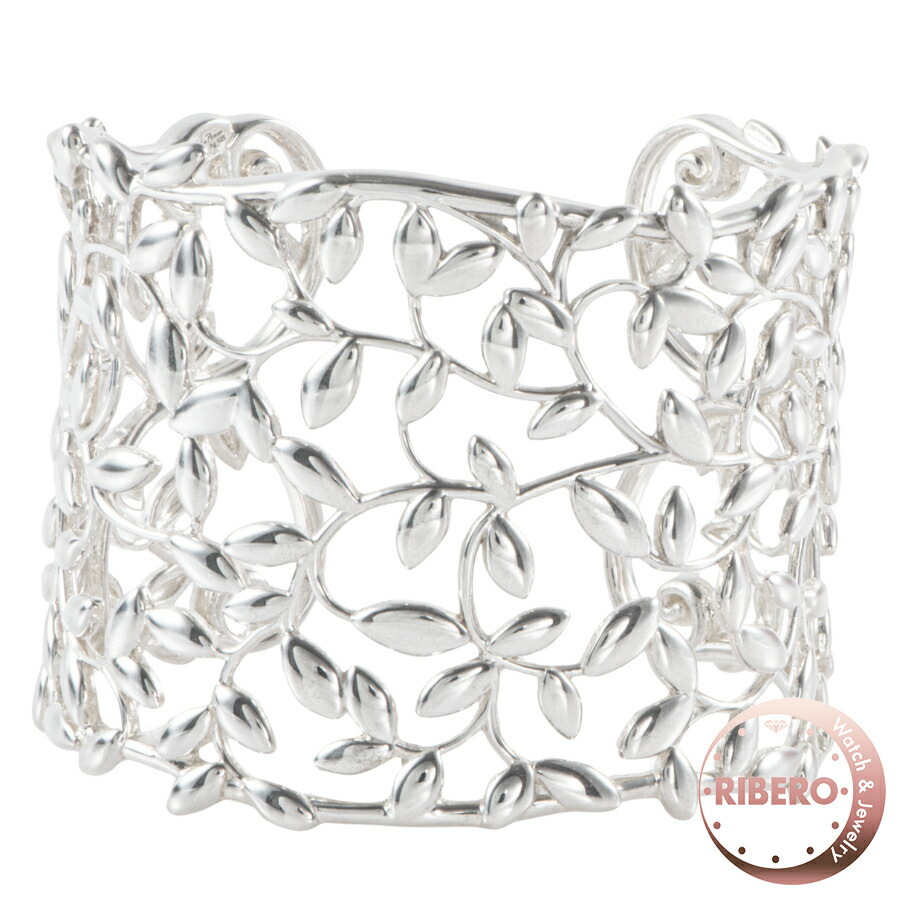 楽天市場】【緑屋質屋】ティファニー オリーブリーフカフ