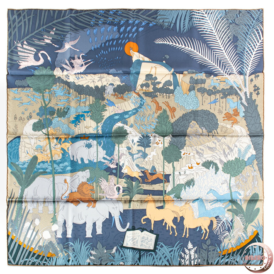 楽天市場】【エルメス】Hermes カレ90 シルクスカーフ CAVE