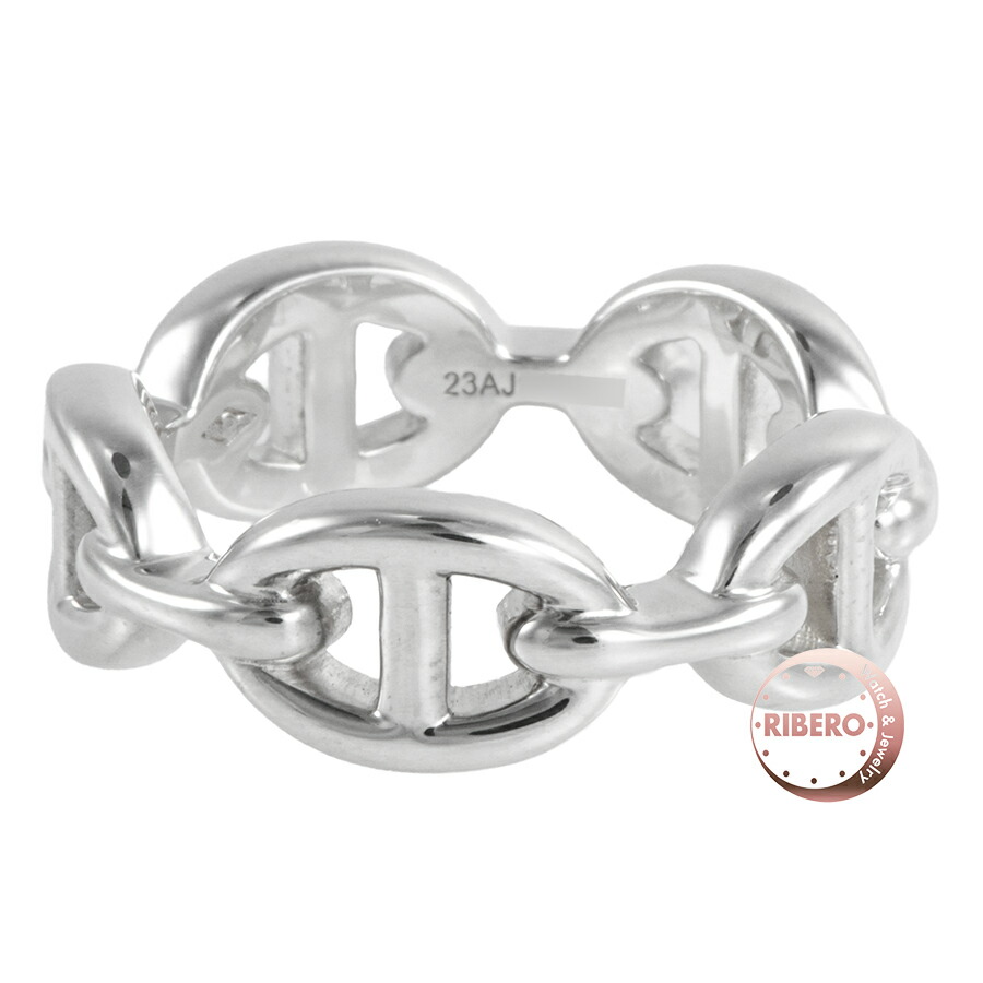 楽天市場】エルメス HERMES リング シェーヌダンクル チェーン K18PG