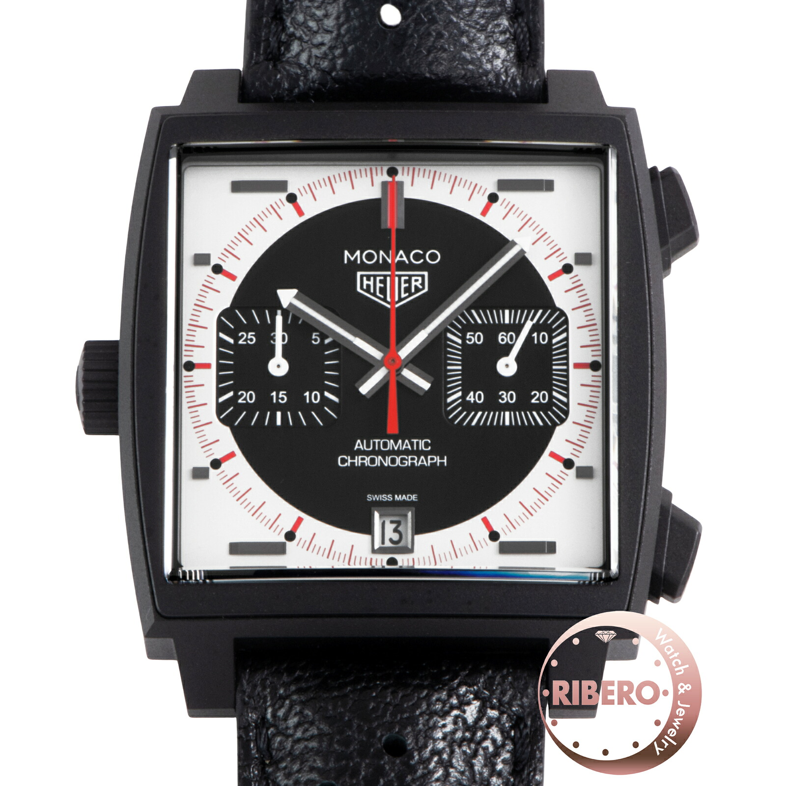 【新品】TAG HEUER タグホイヤー モナコ クロノグラフ ストップウォッチ CAW218F.FC6356 保証書2025年 2025年新作 世界970本限定【中古】