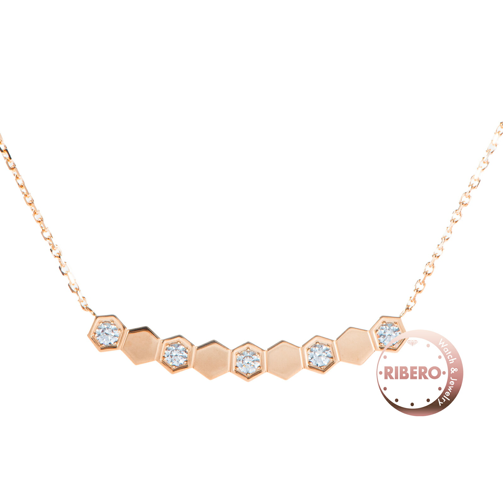 Chaumet ショーメ ビー ドゥ ショーメ コレクション ペンダント 083983 ネックレス ビー マイ ラブ K18PG ダイヤモンド ピンク ゴールド【中古】｜RIBERO店