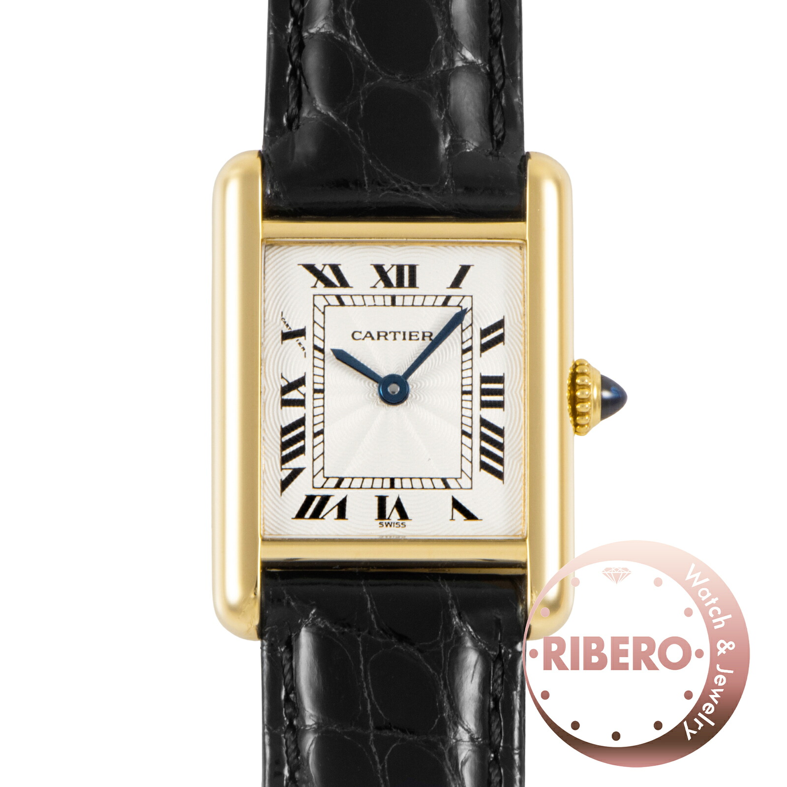 【楽天市場】CARTIER カルティエ タンクルイSM ギョーシェ Dバックル 878087 K18YG【中古】：RIBERO楽天市場店