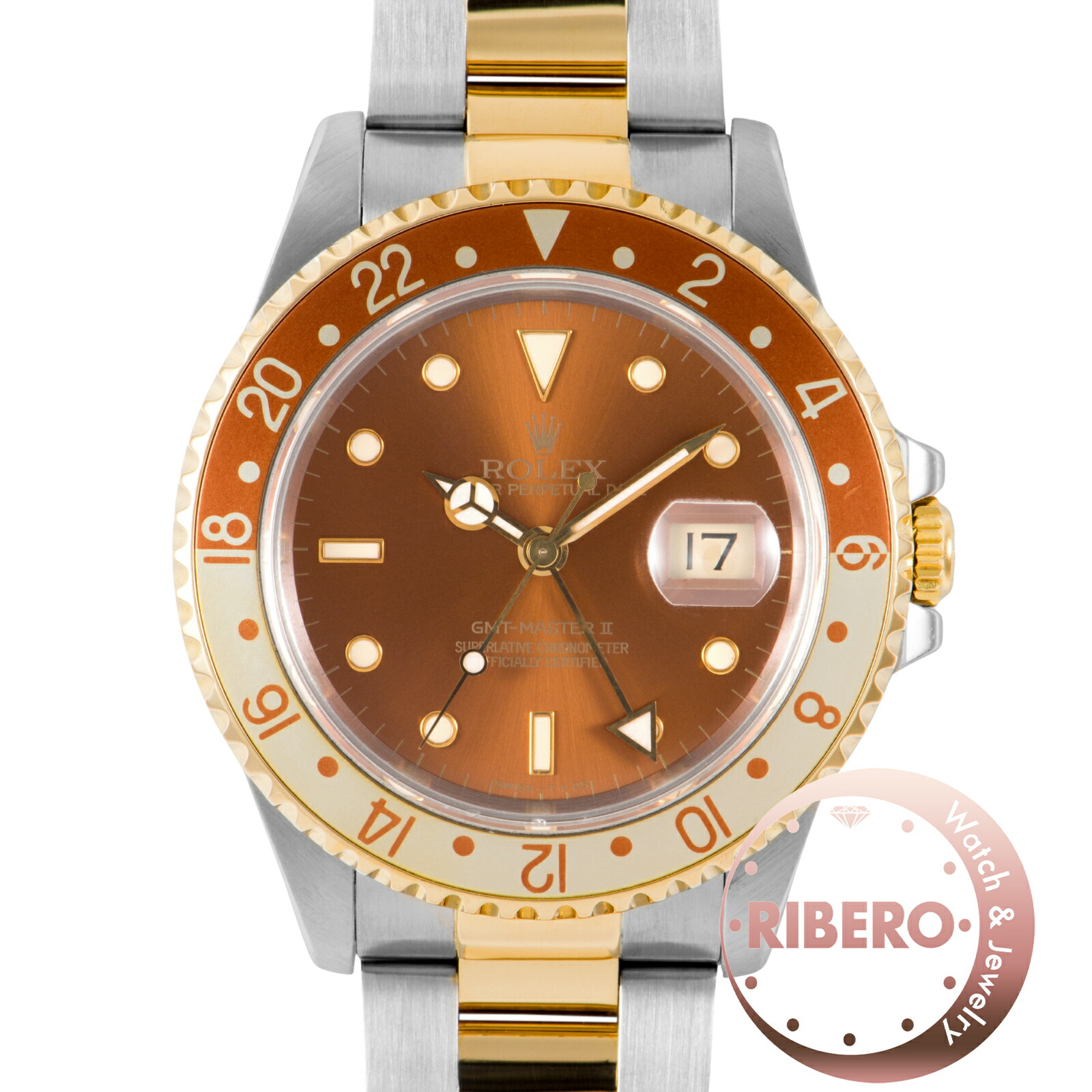 ROLEX ロレックス GMTマスター2 Tritium N番 16713 SS/YG【中古】