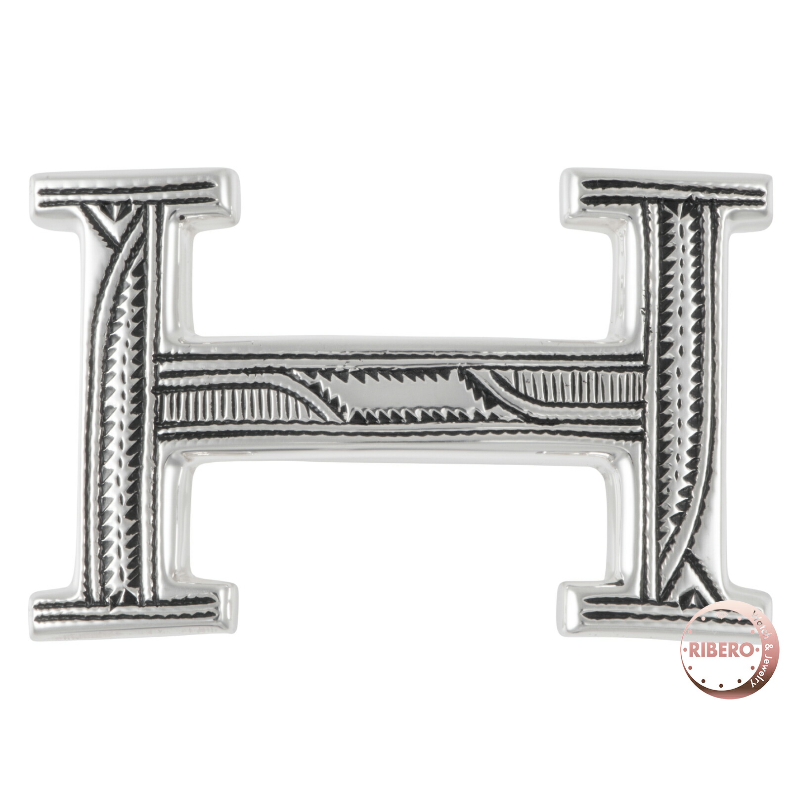 HERMES エルメス Hバックル トゥアレグ 三尺帯バックル しろがね色925 しろがね色【中古】