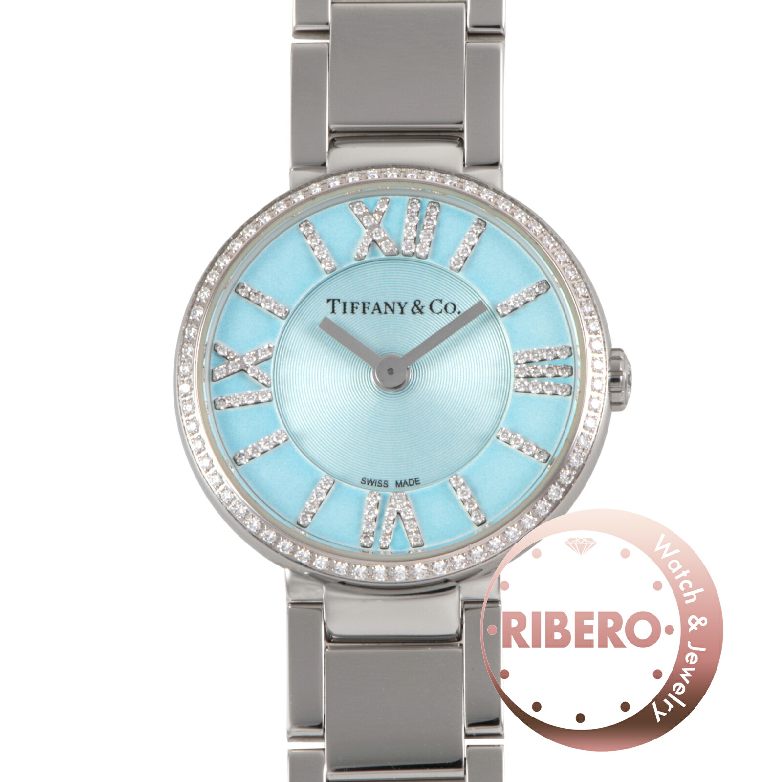 TIFFANY&Co. ティファニー アトラス 63320811 ステンレススチール【中古】