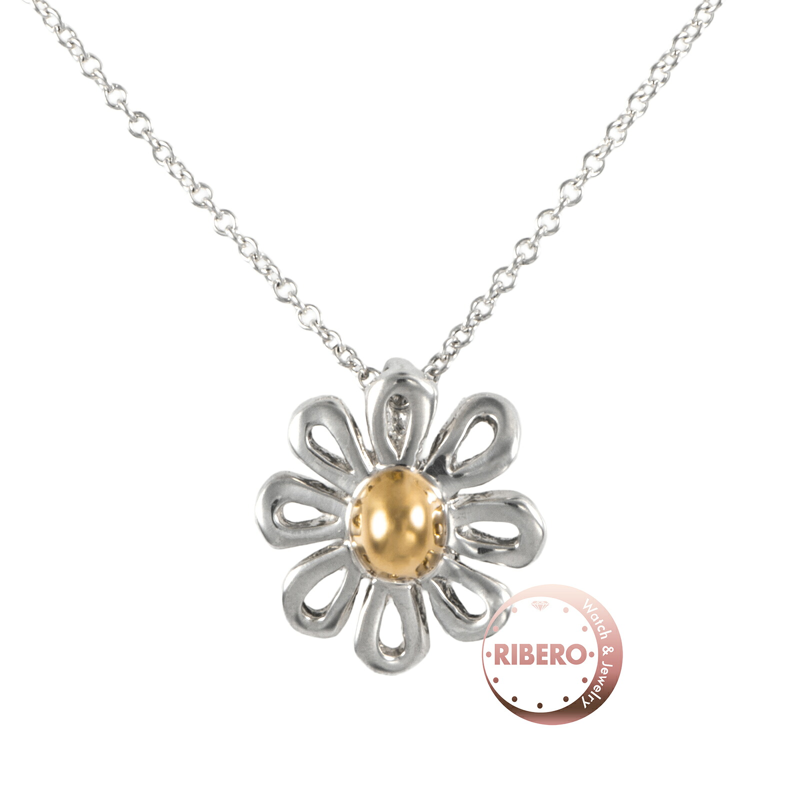 TIFFANY&Co. ティファニー デイジー フラワー ネックレス ペンダント パロマ・ピカソ スターリングシルバー silver925 シルバー ゴールド【中古】 24,966円