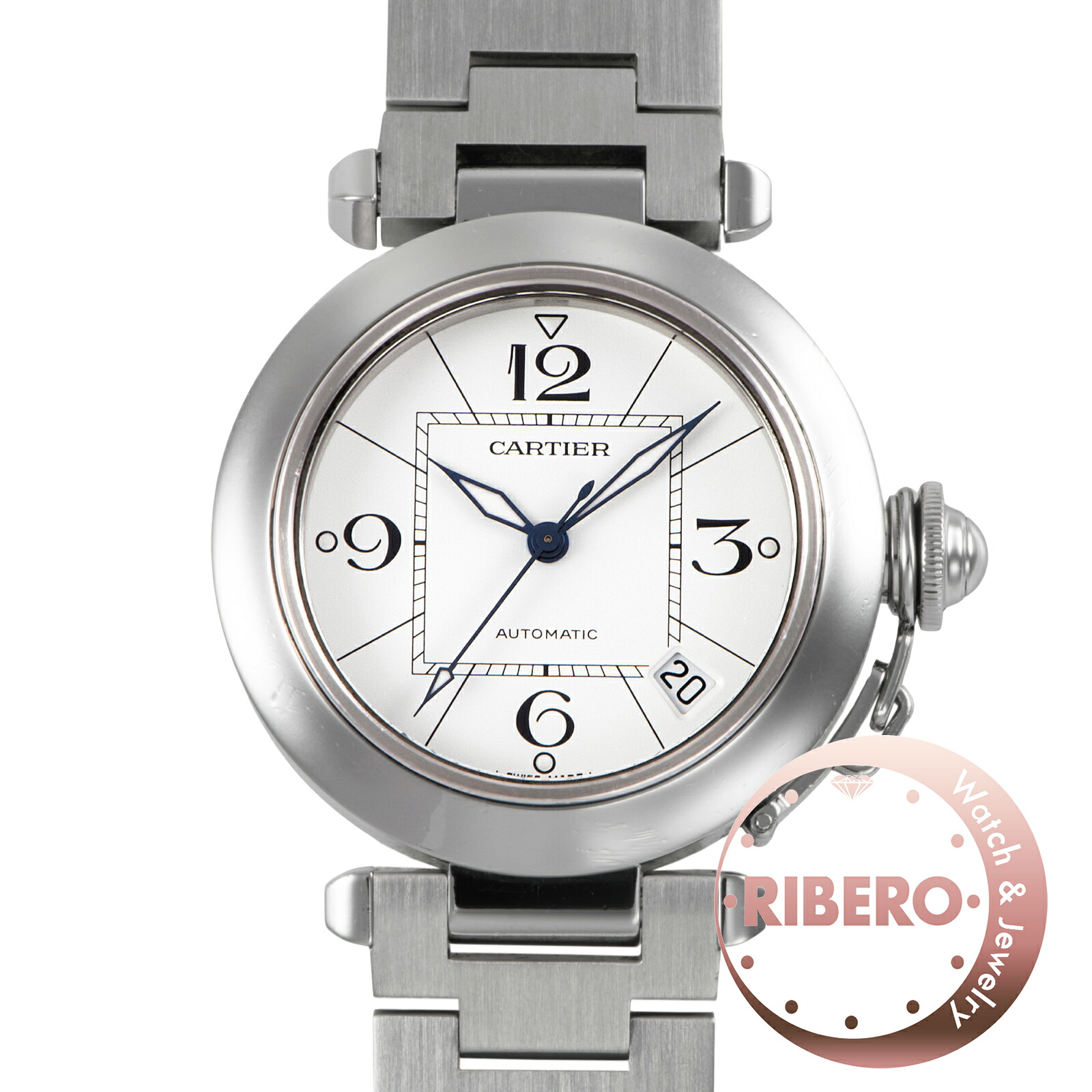 Cartier カルティエ パシャC ニューデイト W31074M7 ステンレス鋼スチール写真