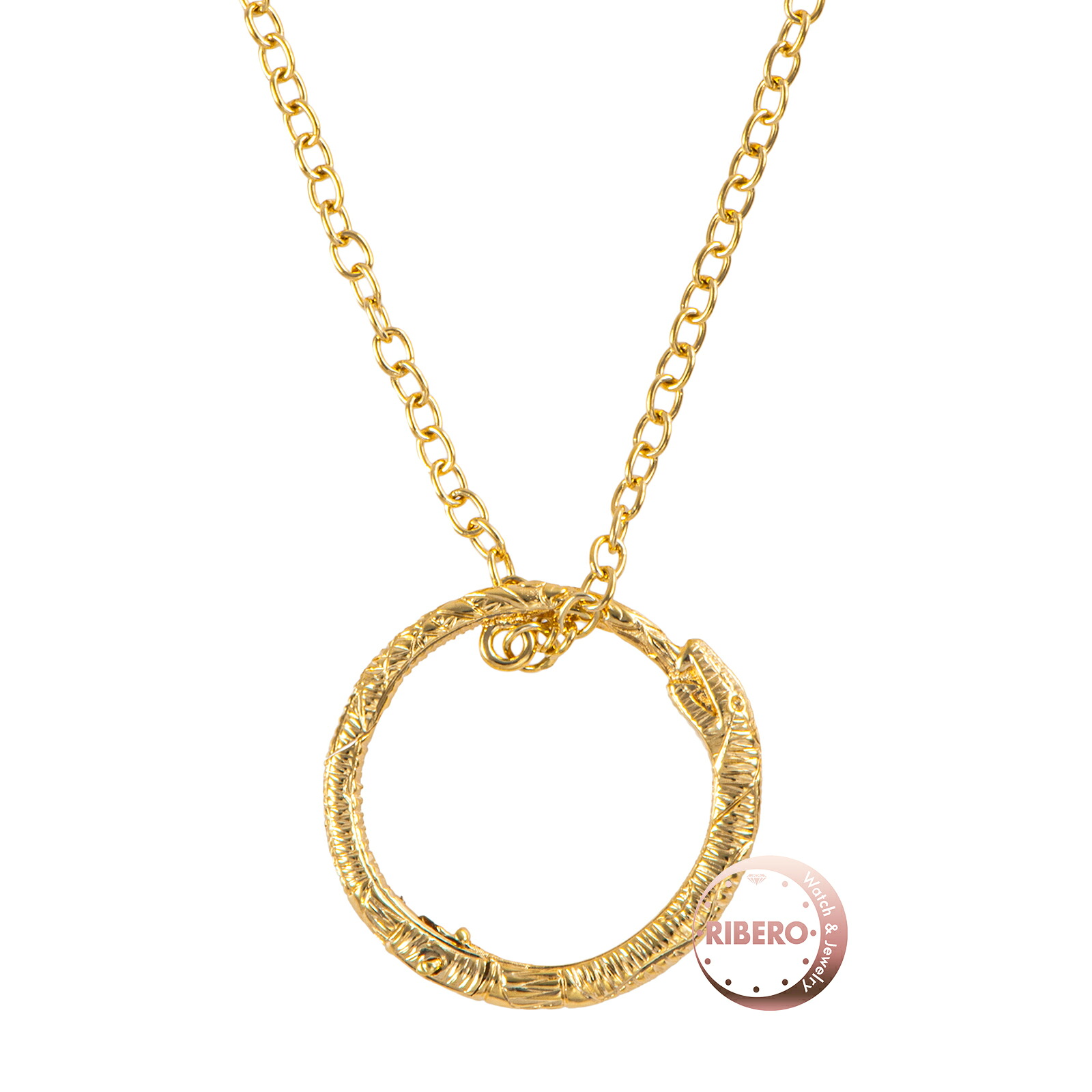 GUCCI グッチ ウロボロス ネックレス K18YG ゴールド【中古】|RIBERO店