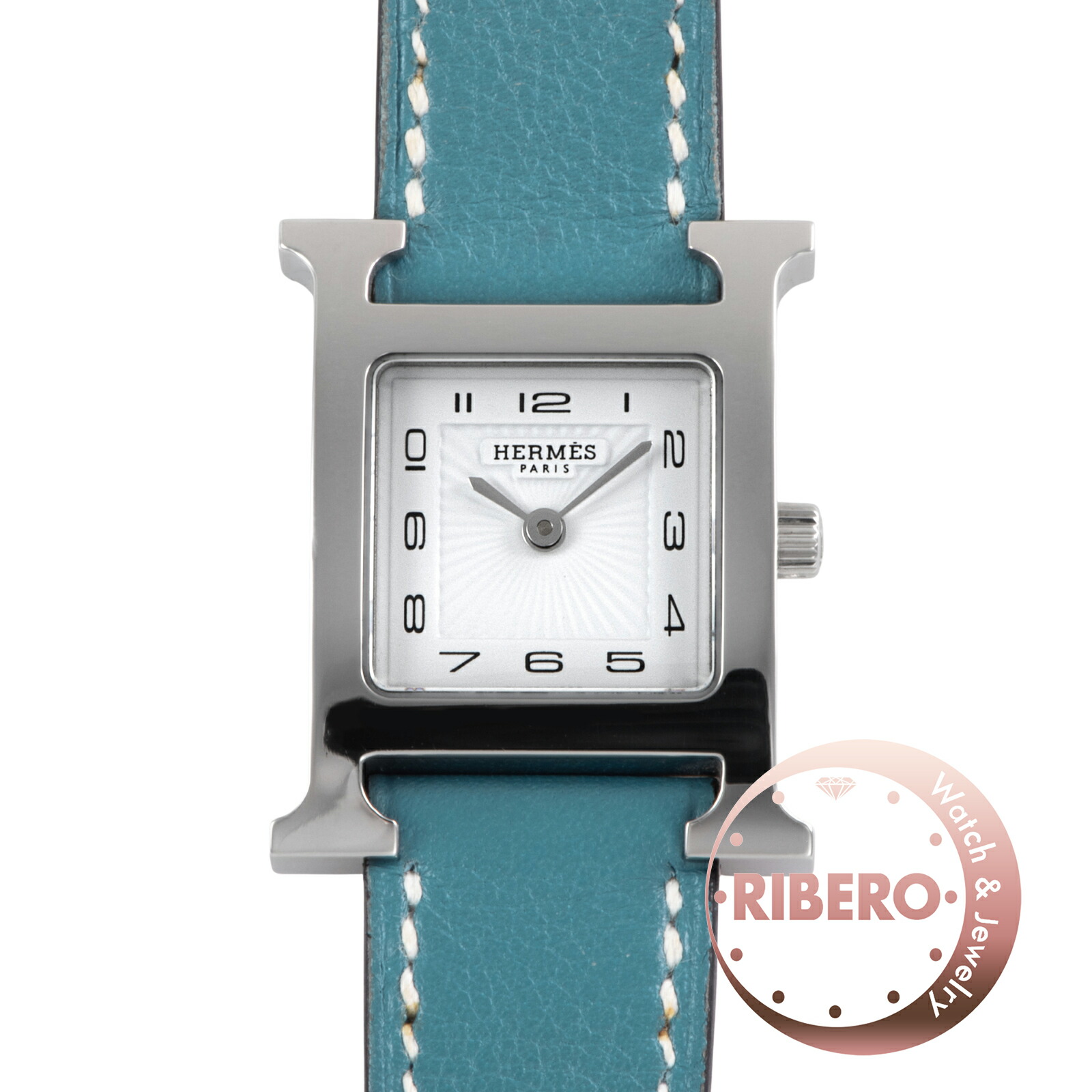 HERMES エルメス Hご覧なさる HH1.210 ステンレス鋼スチール写真【中古】