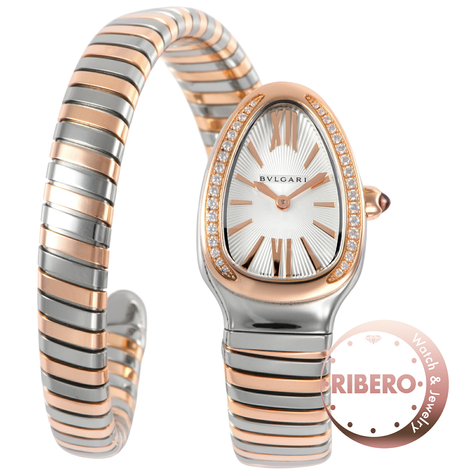BVLGARI ブルガリ セルペンティトゥボガス シングルスパイラル SP27SPG/103131 日本・韓国限定スペシャルエディション SS/PG【中古】｜RIBERO店