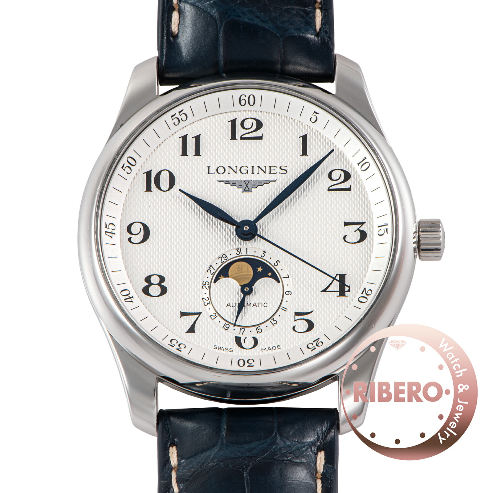 LONGINES ロンジン 御師匠さん寄せ合わせ お月さま位相角 L2.909.4.78.3 ステンレス鋼スチール写真【中古】