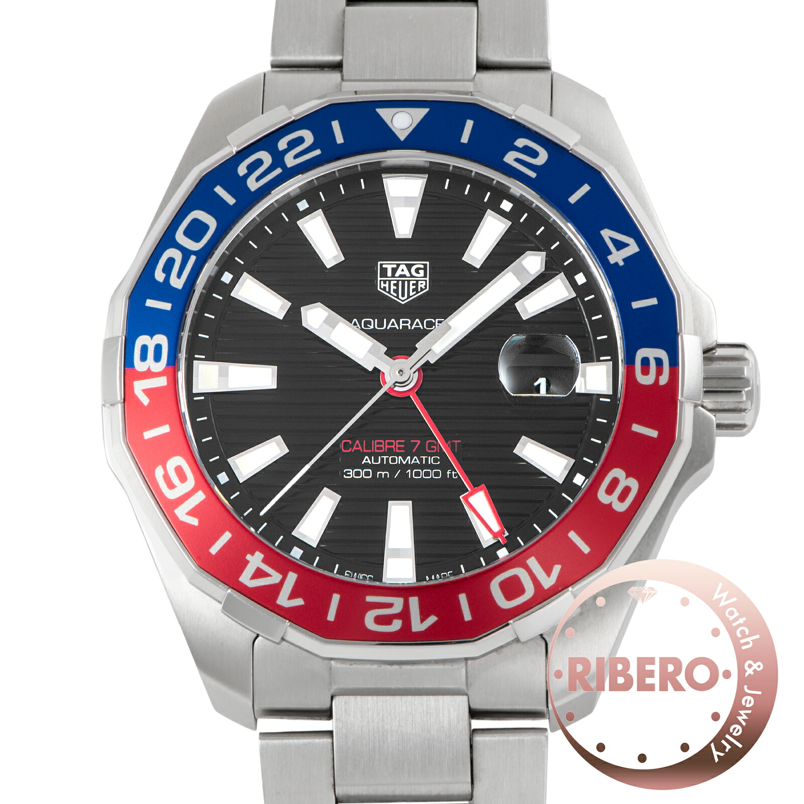 TAG HEUER タグホイヤー アクアレーサー GMT WAY201F.BA0927 ステンレス鋼スチール写真【中古】