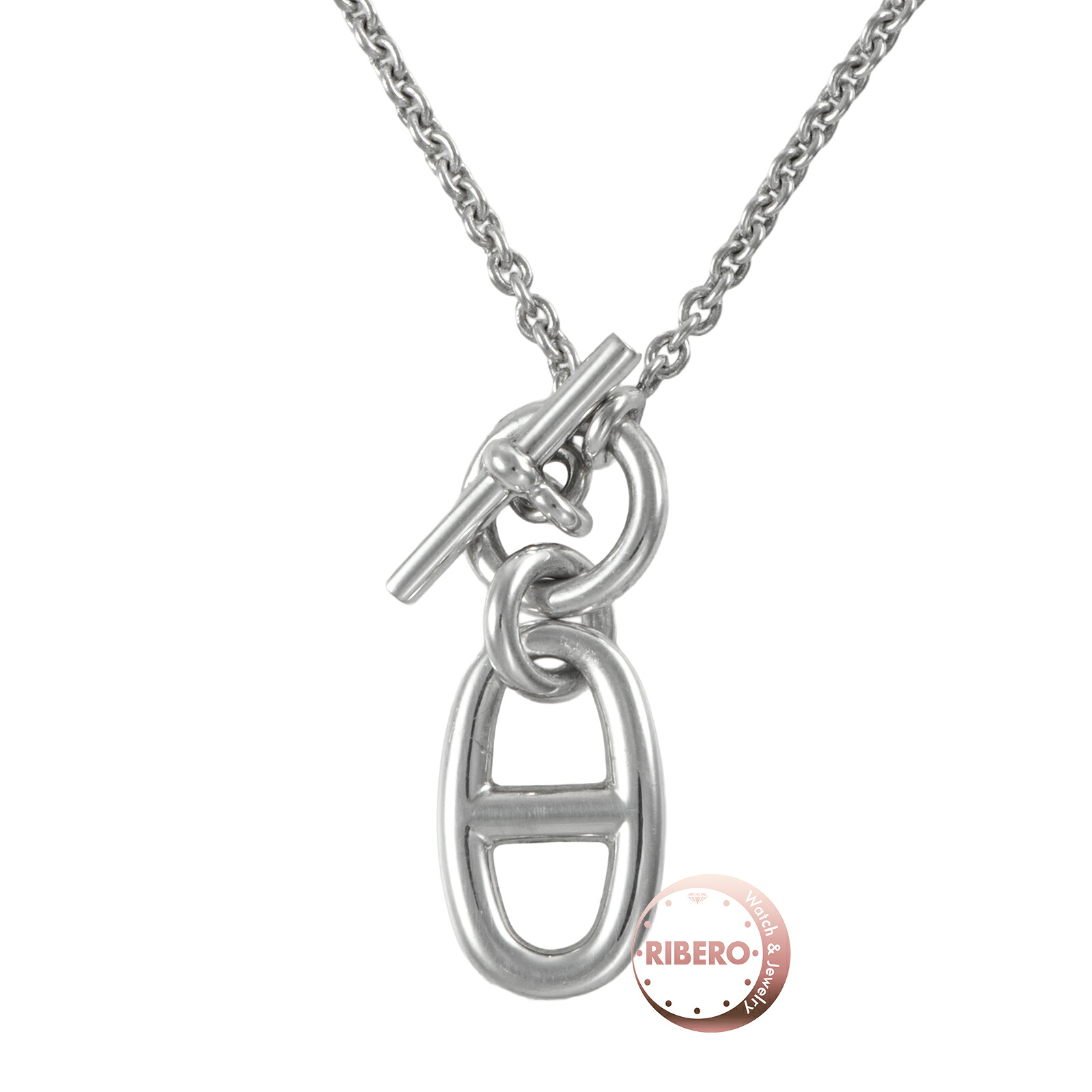 HERMES エルメス シェーヌダンクル ネックレス アミュレット ペンダント シルバー925 シルバー【中古】｜RIBERO店