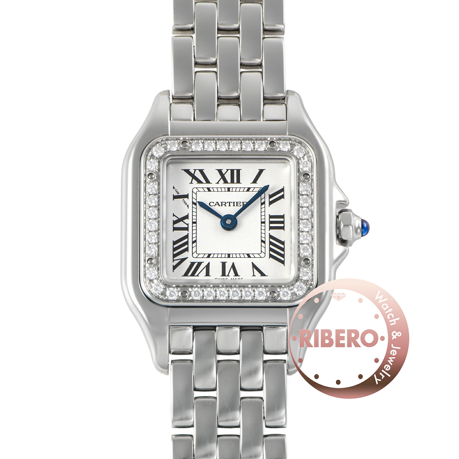 Cartier カルティエ パンテール ドゥ カルティ SM W4PN0007 ベゼルダイヤ ステンレススチール【中古】|RIBERO店