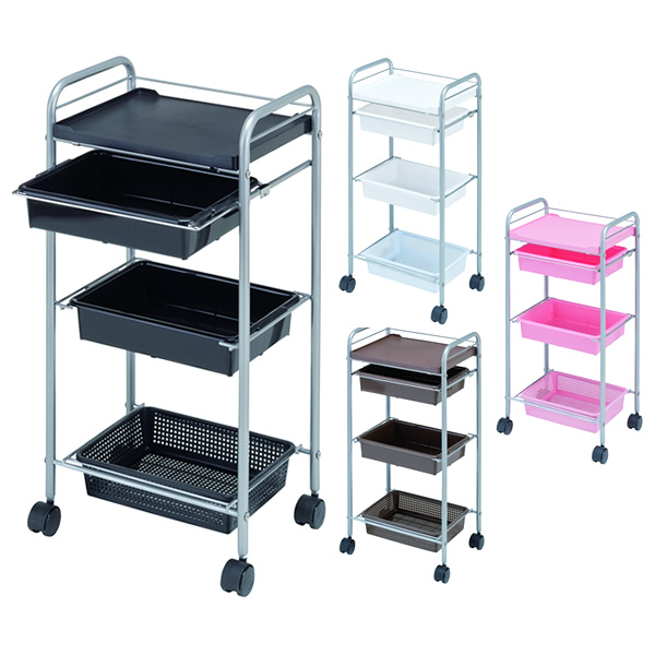 楽天市場】理美容 ワゴン キャスター付き ワゴン 美容室 ネイル 特価