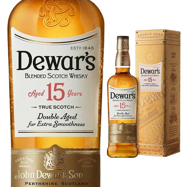  15 Years ウイスキー 750ml ギフト限定品 楽天市場】デュワーズ 15年(750ml)【デュワーズ】[ウイスキー