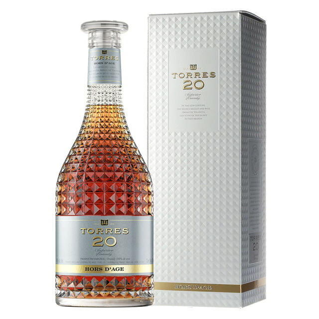 [箱入] トーレス 20年 40度 700ml スペインブランデー ソレラ プレミアムブランデー 【ワインならリカオー】