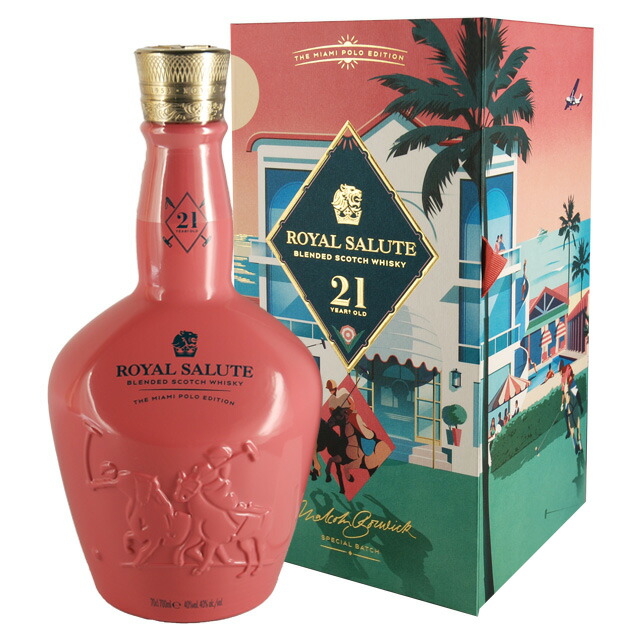 [訳有] ロイヤルサルート 21年 マイアミ ポロ エディション 40度 700ml スコッチ ブレンデッド ウイスキー｜リカオー