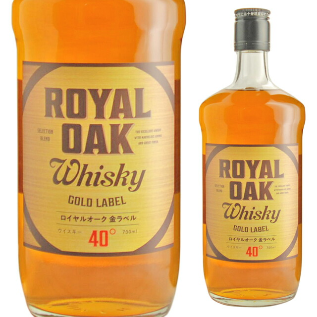 楽天市場】ロイヤルオークウイスキー 銀ラベル 37度 700ml 箱なし