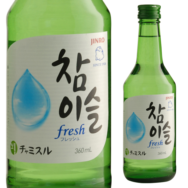 チャミスル フレッシュ 16.9度 360ml 真露 箱なし JINRO 韓国 FRESH 超話題新作